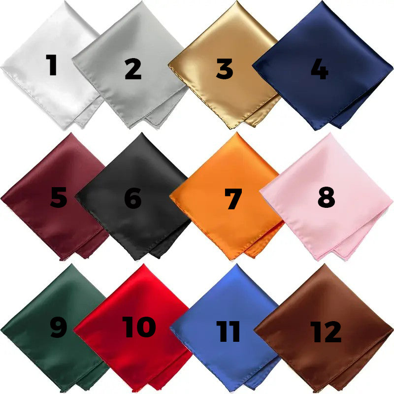 Men'S Pocket Squares 12 colors